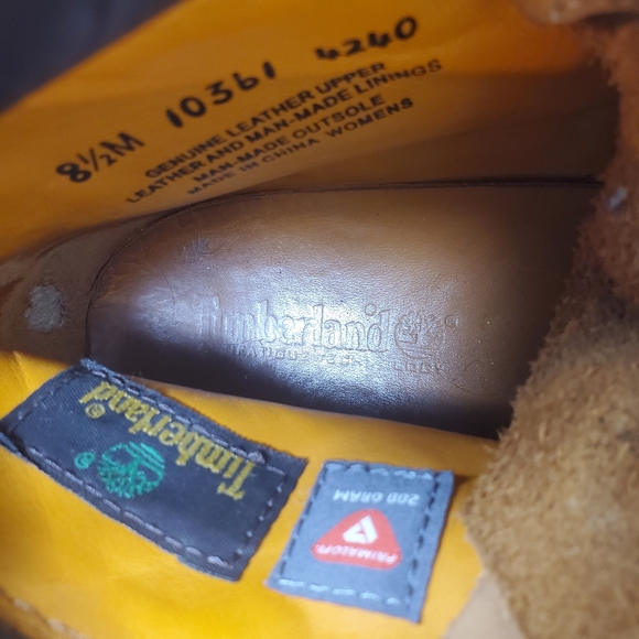 TIMBERLAND Waterville Nubuck Waterproof Ankle Boots Size 8.5 - Picture 8 of 9